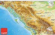 Physical 3D Map of British Columbia