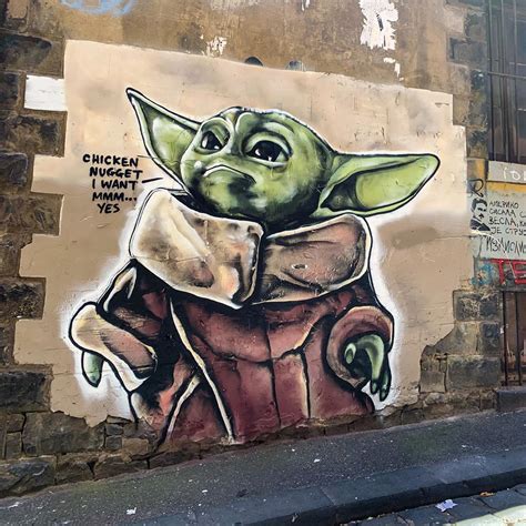 Baby Yoda by Lushsux (4 photos) - Street Art Utopia