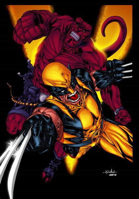 Wolverine And Hellboy By Comicero On Deviantart