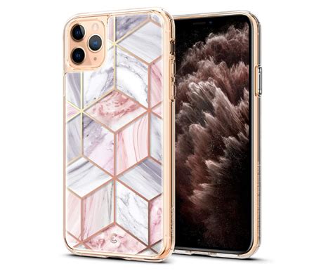 Geometric Marble Metal Frame Designer Iphone Case For Iphone 11 Pro Max