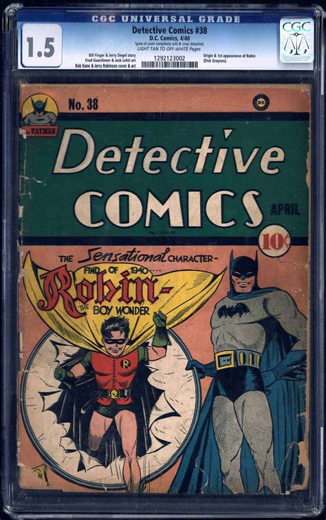 Detective Comics 38 First Appearance Of Robin Always Breaks Records