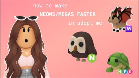 How To Make Neonsmegas Faster In Adopt Me Youtube