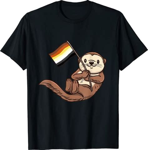 Amazon Com Gay Bear Sea Otter Gay Bear Pride T Shirt Clothing