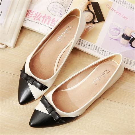 Buy Bow Womens Flat Shoes 2017 New Arrival Sexy