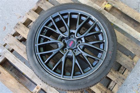 2015 2017 Subaru Wrx Sti Oem Enkei Wheel Rim And Tire 5x114 18x85 55