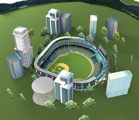 Wii U Wii Sports Club Baseball Stadium The Models Resource