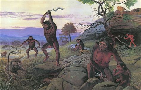 Australopithecus Boiseii Animales Prehistóricos Edad De Piedra Arte