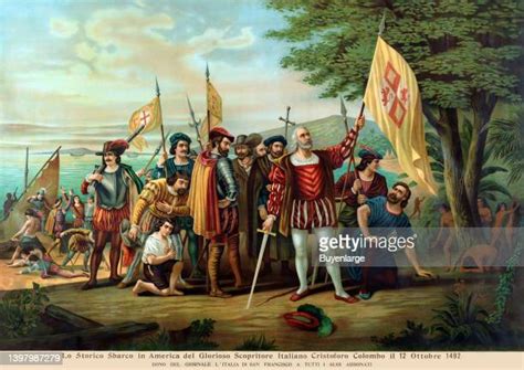Christopher Columbus Landing In America Fotografías E Imágenes De Stock