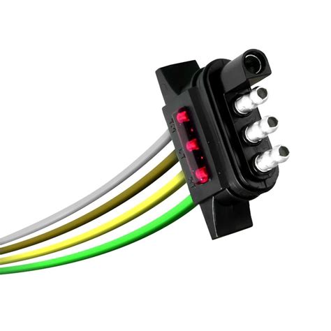 Trailer wiring color code explanation. Hopkins Towing® 48133 - 4-Flat Connector Trailer End LED Tester