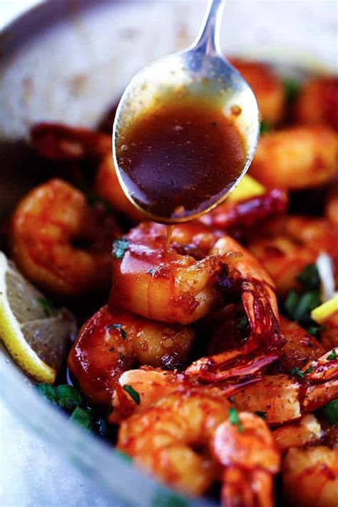 The rib marinade and dipping sauce uses slightly different ingredients but the sweet and sticky honey garlic taste is. Sticky Honey Garlic Butter Shrimp | The Recipe Critic