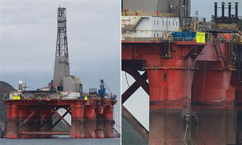 Greenpeace Protesters Board 27000 Ton Oil Rig In Scotland In Bid To