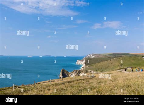 Panoramic Coastal Clifftop View From The South West Coast Path From