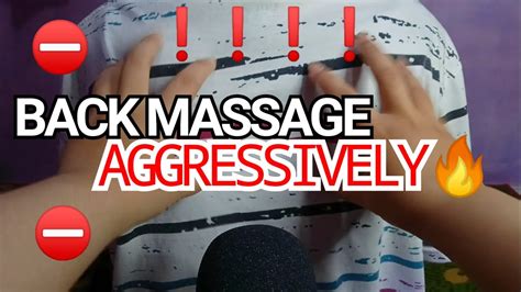 Asmr Fast Back Massage Back Scratching Youtube
