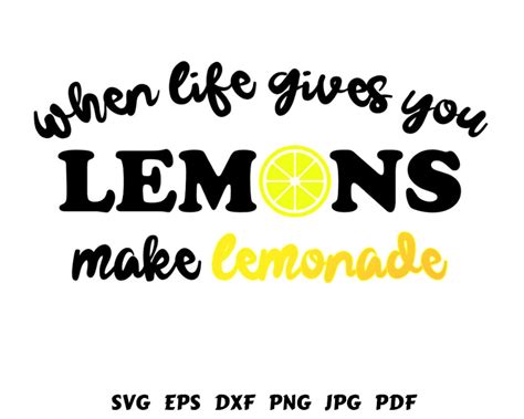 When Life Gives You Lemons Make Lemonade Svg Lemonade Svg Etsy