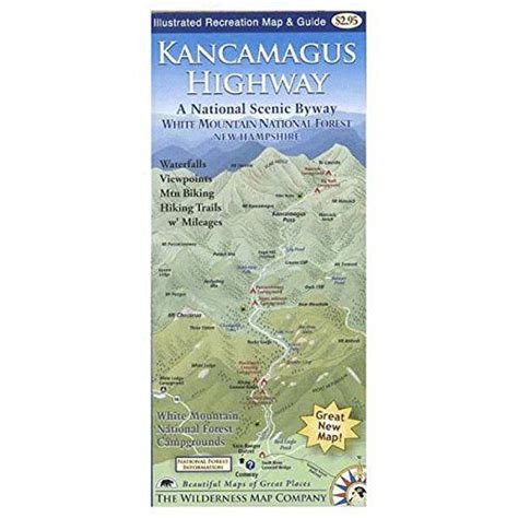 The Wilderness Map Company Kancamagus Highway A National Scenic Byway