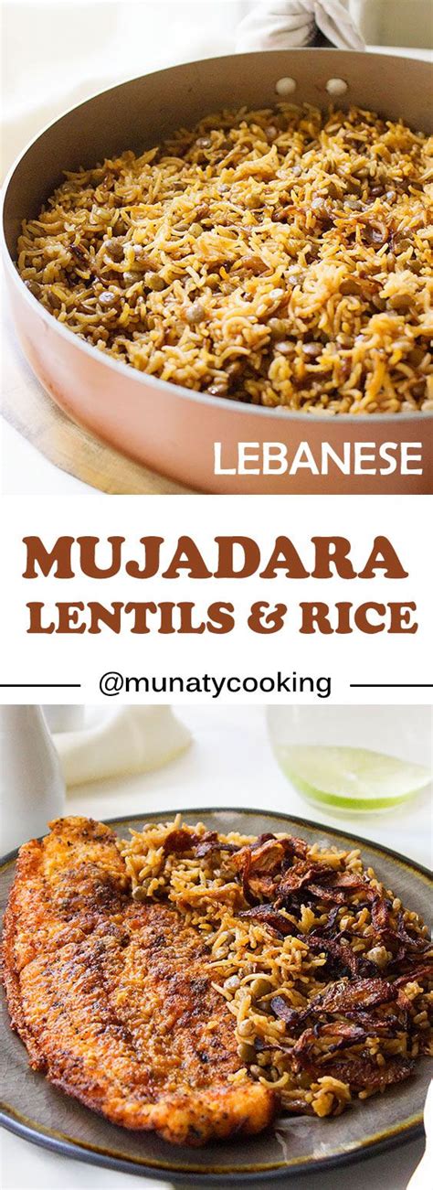 Mujadara Lentils And Rice Vegan Recipe With A Video Recipe Recipes