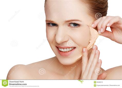 Beauty Concept Rejuvenation Renewal Skin Care Skin Problems Stock