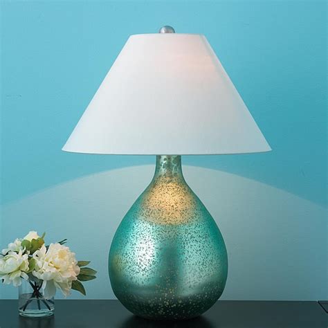 Aqua Metallic Bulb Table Lamp Table Lamps By Shades Of Light
