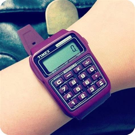 Bettyfelon Purple Calculator Watch Collection Purple
