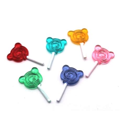 Buy 5pcs Dollhouse Miniature Snacks Candy Lollipop Doll House