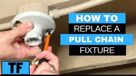 The cable from the switch box to the ceiling box has three wires—two identical blacks and a the two white wires in the switch box should be spliced together. How To Repair A Pull Chain Light Fixture | How To Change A ...