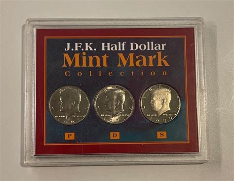 Jfk Half Dollar Mint Mark Collection 1981 P 1971 D 1980 S Etsy