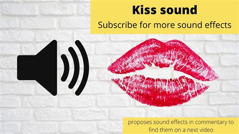 Free Kiss Sound Effect Youtube