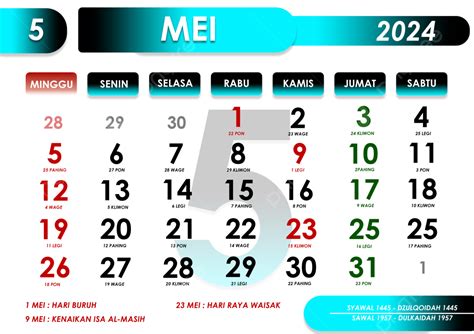 Kalender 2024 Templat Desain Bulan Mei Kalender 2024 Kalender Mei