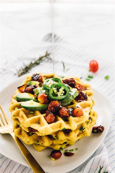 these jalapeño cornbread waffles are the ultimate savoury waffles they re made with roasted