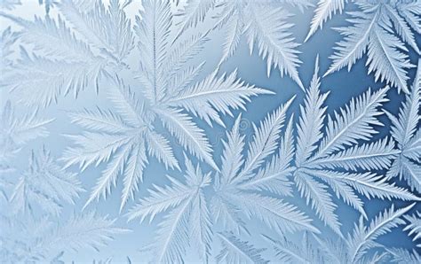 Macro Patterns Frost Window Glass Stock Illustrations 83 Macro