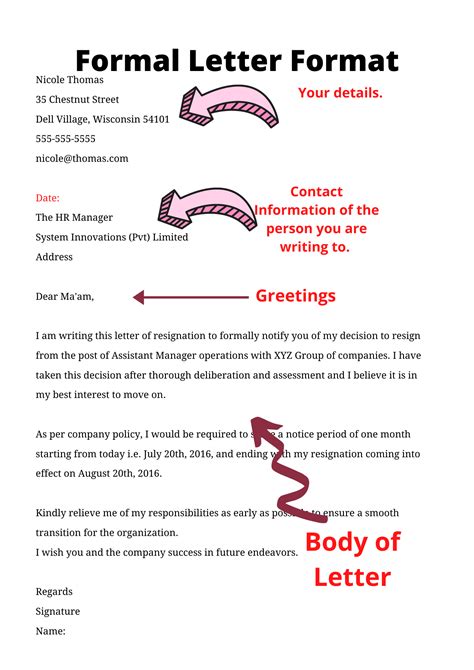 How To Write A Formal Letter Step By Step Guide Formats And Samples