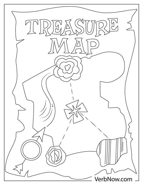 Free Treasure Maps Coloring Pages And Book For Download Printable Pdf