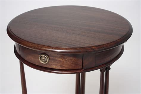 Mahogany Round End Table Laurel Crown Furniture