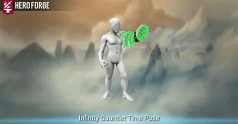 Infinity Gauntlet Time Pose Made With Hero Forge
