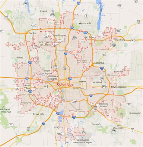 Columbus Ohio Map