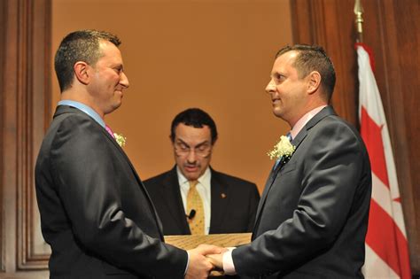 vincent gray presides over same sex wedding at wilson building the washington post