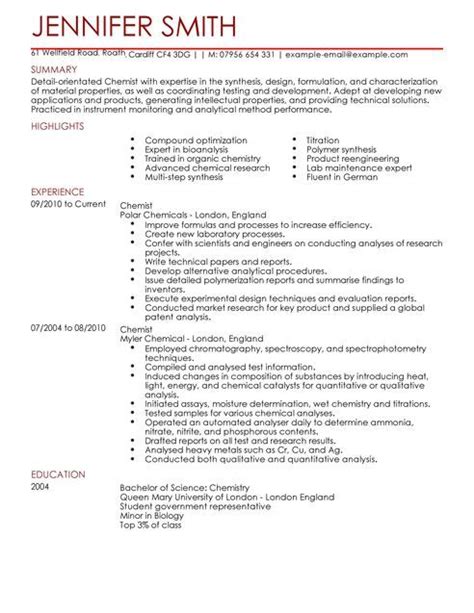 Assistant dean of students resume template. Cv Template Science | Cv template, Cv examples, Resume ...