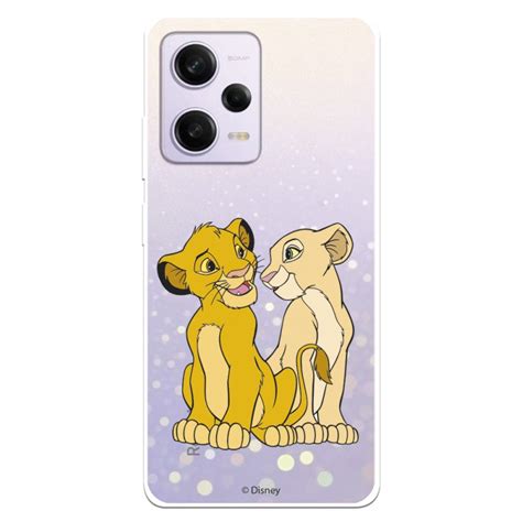Capa Oficial Disney Simba E Nala Silhouette Para Xiaomi Redmi Note 12