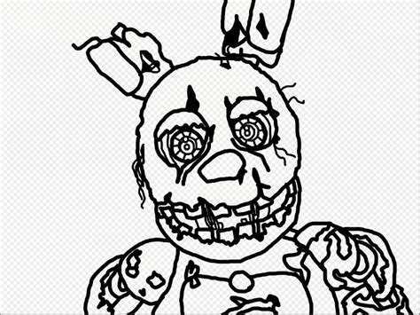 Springtrap Fnaf Coloring Pages Choose Board Reference Sketch Coloring Page