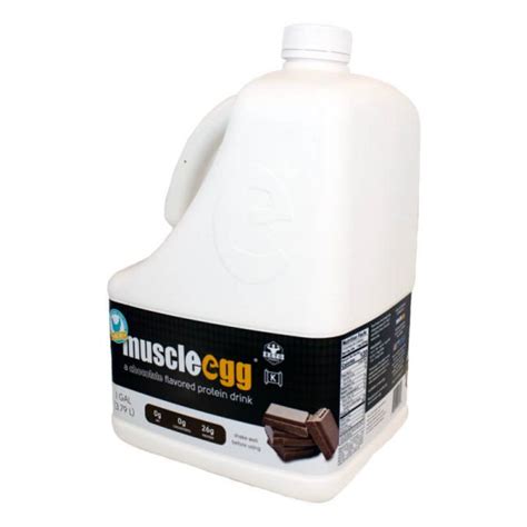 2 Gallons Chocolate Muscleegg Cage Free Egg Whites