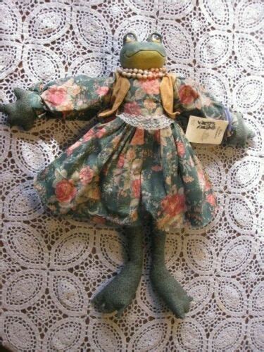unique vintage frog folk art doll kerin houseburg original design rare ebay