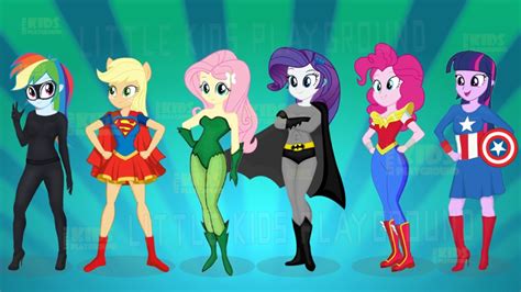 My Little Pony Equestria Girls Transforms Into Superheroes Coloring