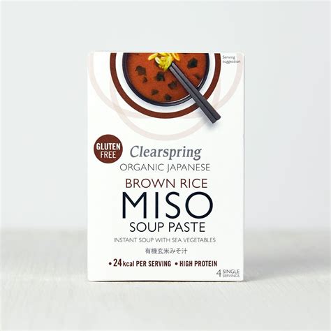 Organic Instant Brown Rice Miso Soup Paste Clearspring Ltd