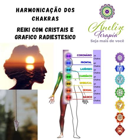 Reiki C Cristais Gráfico Radiestésico Para Harmonização Dos Chakras