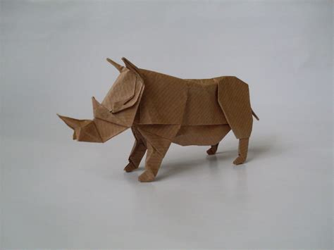 Rhino Origami Rhino Designed By Artur Biernacki Folded By Flickr