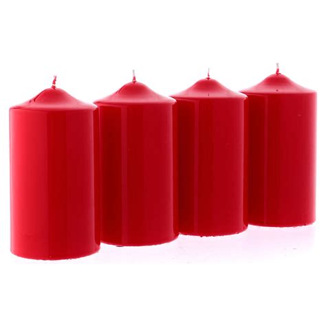 Red Pillar Candles For Advent Online Sales On