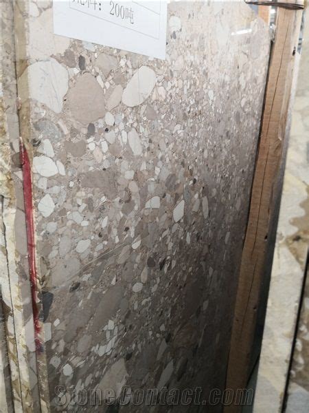 Breccia Aurora San Carlo Beige Marble Slabs From China