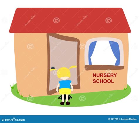 Nursery School Stock Illustration Illustration Of Door 921709