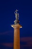 Alexander Column On The Palace Square In Saint Petersburg At Nig Stock ...