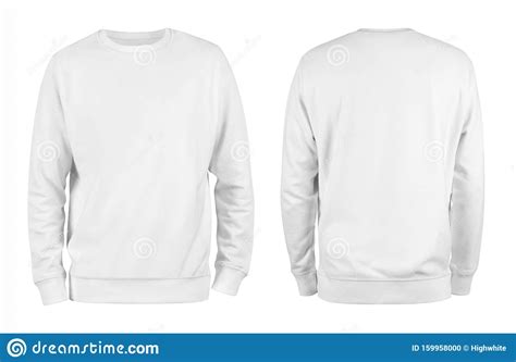 men white blank sweatshirt templatefrom  sides natural shape  invisible mannequin
